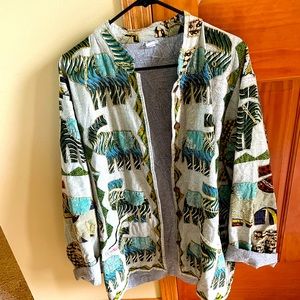 Women’s designer jacket. Made in India. Lots of hand stitching. Medium size.